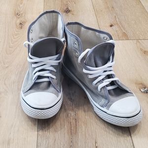 A.co High Top Canvas Sneakers